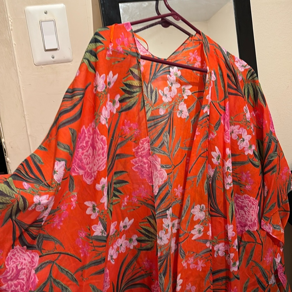 Old Navy Orange Floral Fits Size XL-4X